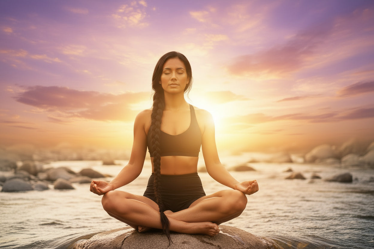 THE QUANTUM NOW High Waist Yoga Shorts