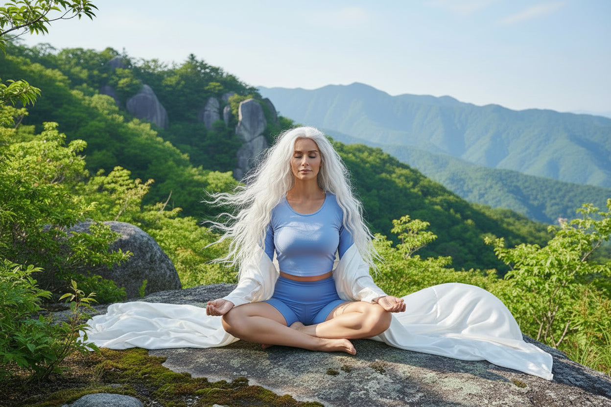 THE QUANTUM NOW High Waist Yoga Shorts