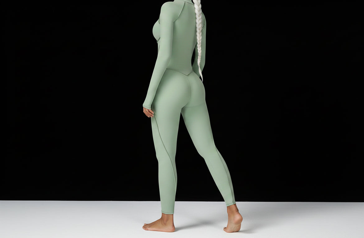 THE QUANTUM NOW Long Sleeve Yoga Bodysuit