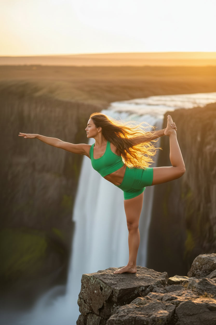 THE QUANTUM NOW High Waist Yoga Shorts