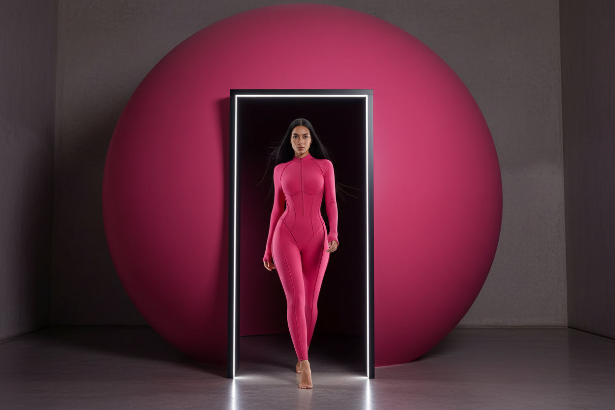 THE QUANTUM NOW Long Sleeve Yoga Bodysuit