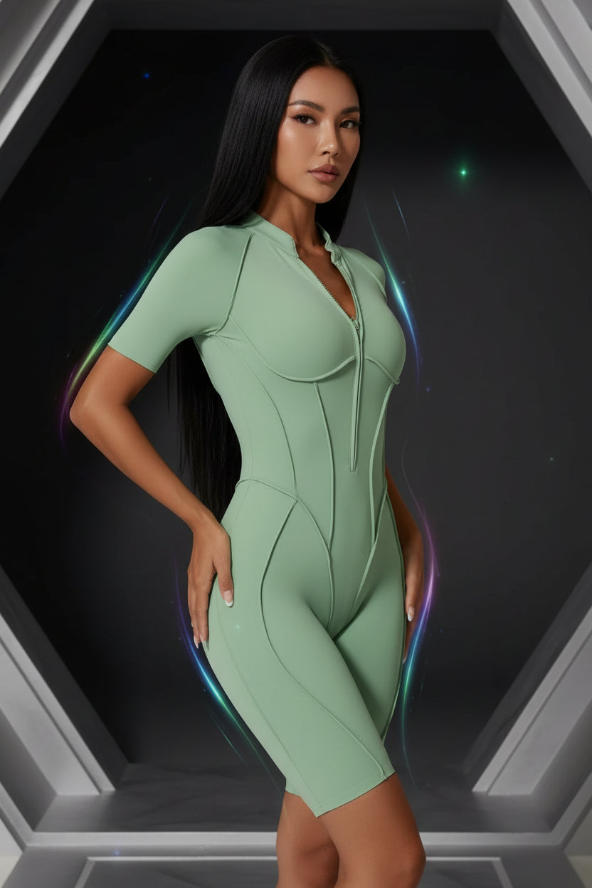 THE QUANTUM NOW Backless Bodysuit