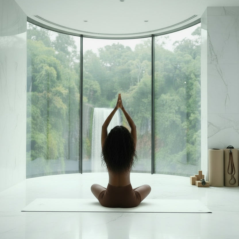 THE QUANTUM NOW High Waist Yoga Shorts