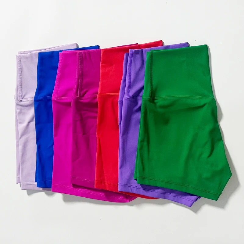 THE QUANTUM NOW High Waist Yoga Shorts