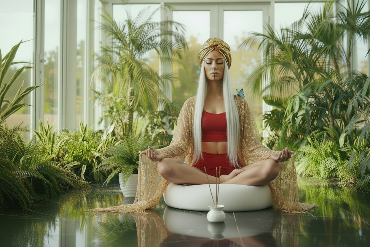 THE QUANTUM NOW High Waist Yoga Shorts